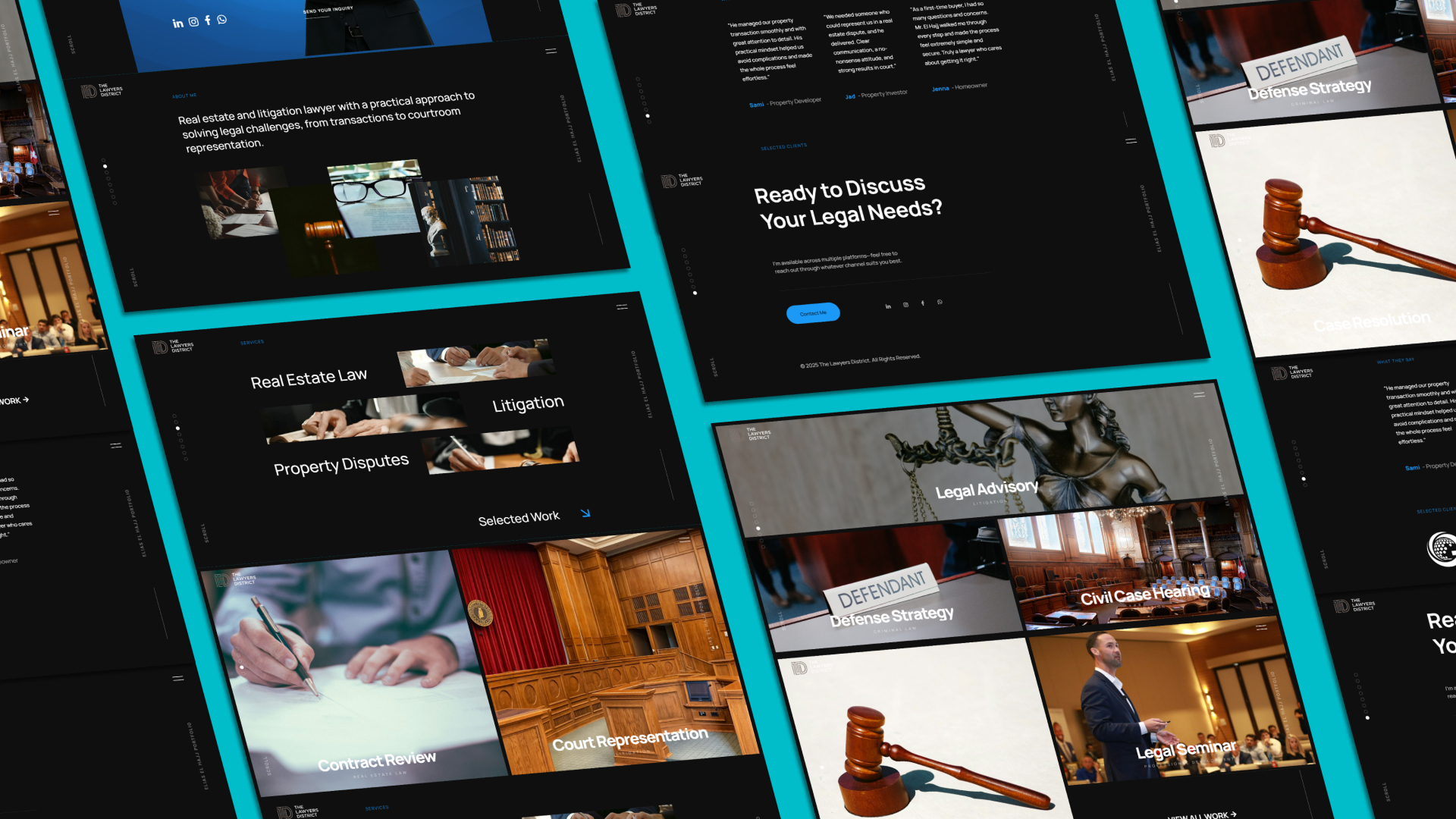 Lawyer District Website